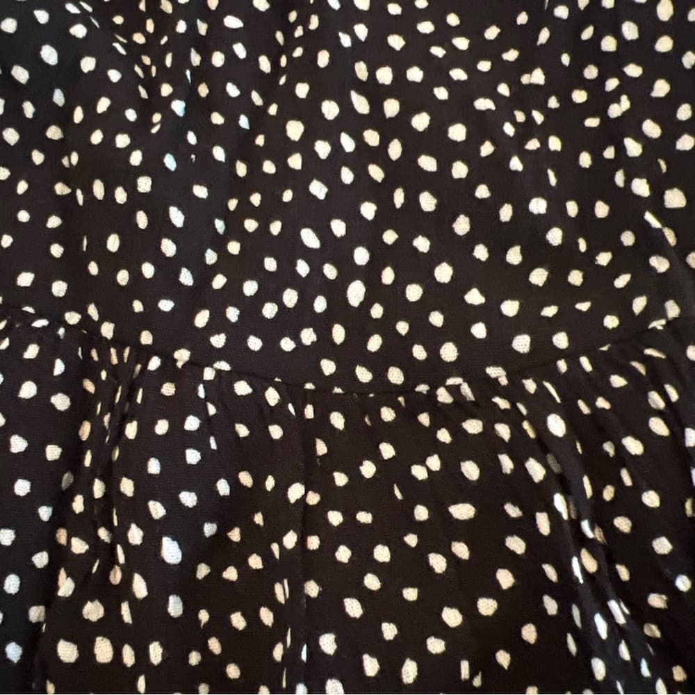 89th + Madison skirt size L Black and white dots a line ruffle detail NWT - Thumbnail 6