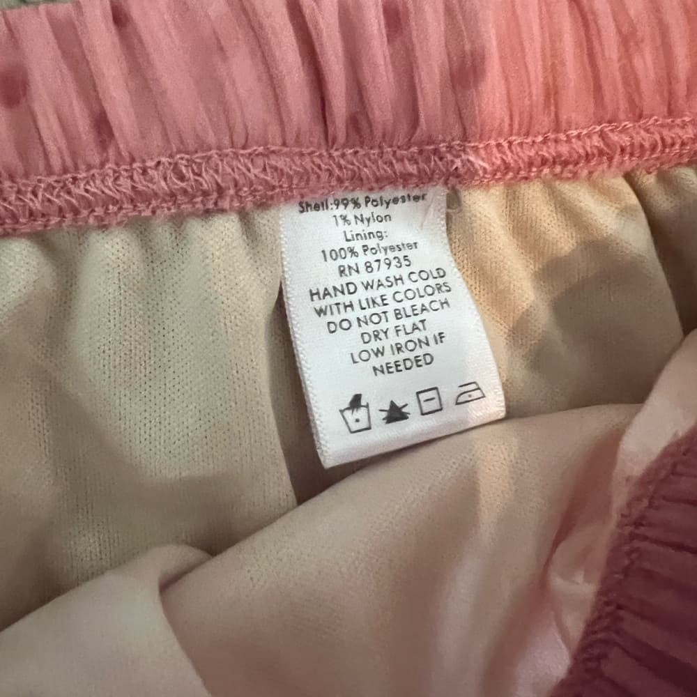 Simonton Says by George Simonton pink dot tiered skirt fully lined size 1X - Thumbnail 5
