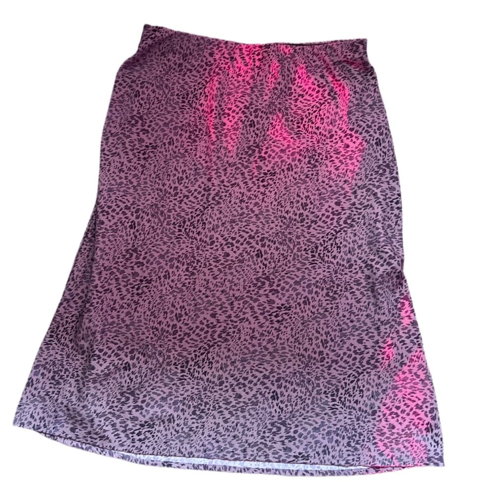 a new day Animal Print Skirt Size XXL Stretchy Waist A Line