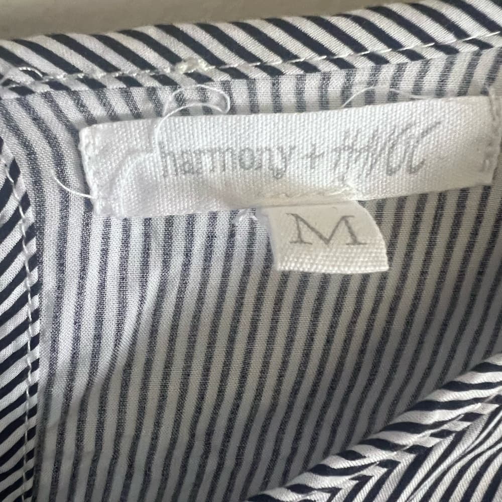 Harmony + Hacov Sz M Striped Tunic/Dress with Floral Embroidery and Tassels - Thumbnail 4