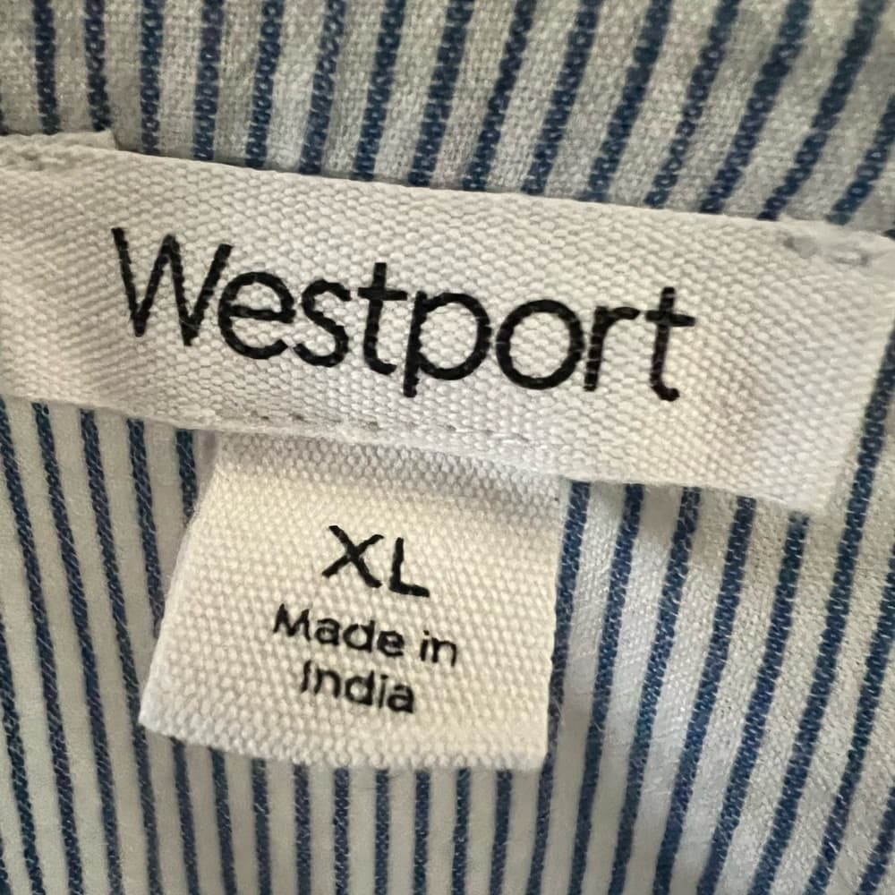Westport women's blouse with embroidery and tassle detailing size XL - Thumbnail 3