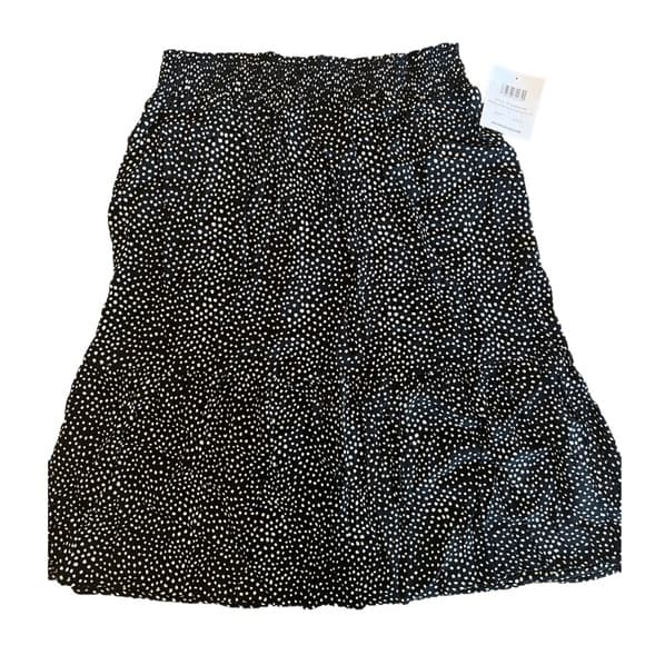 89th + Madison skirt size L Black and white dots a line ruffle detail NWT - Thumbnail 9