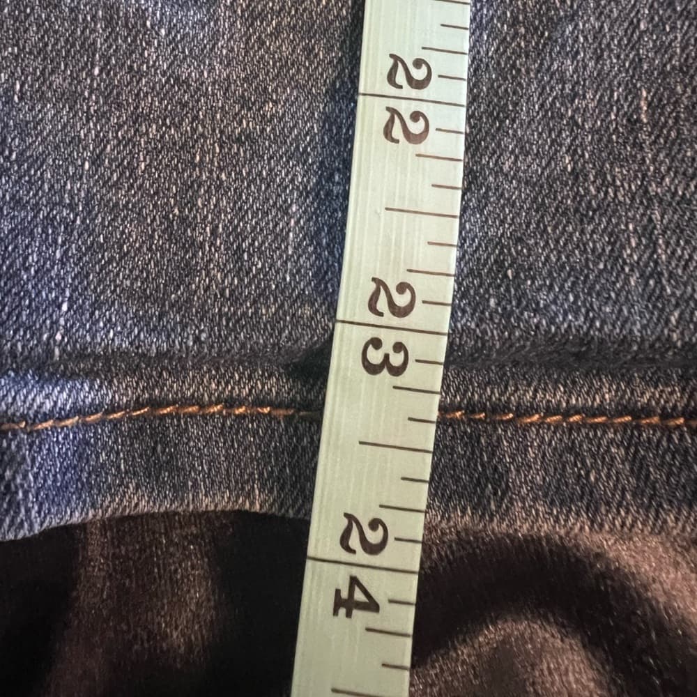 BE-GIRL Classic Blue Denim Skirt Size 3XL Pockets Stretchy - Thumbnail 3