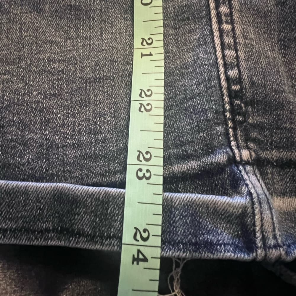 Jupe De Abby Midi Jean Skirt Sz 3XL Stretchy with Distressed Details - Thumbnail 5