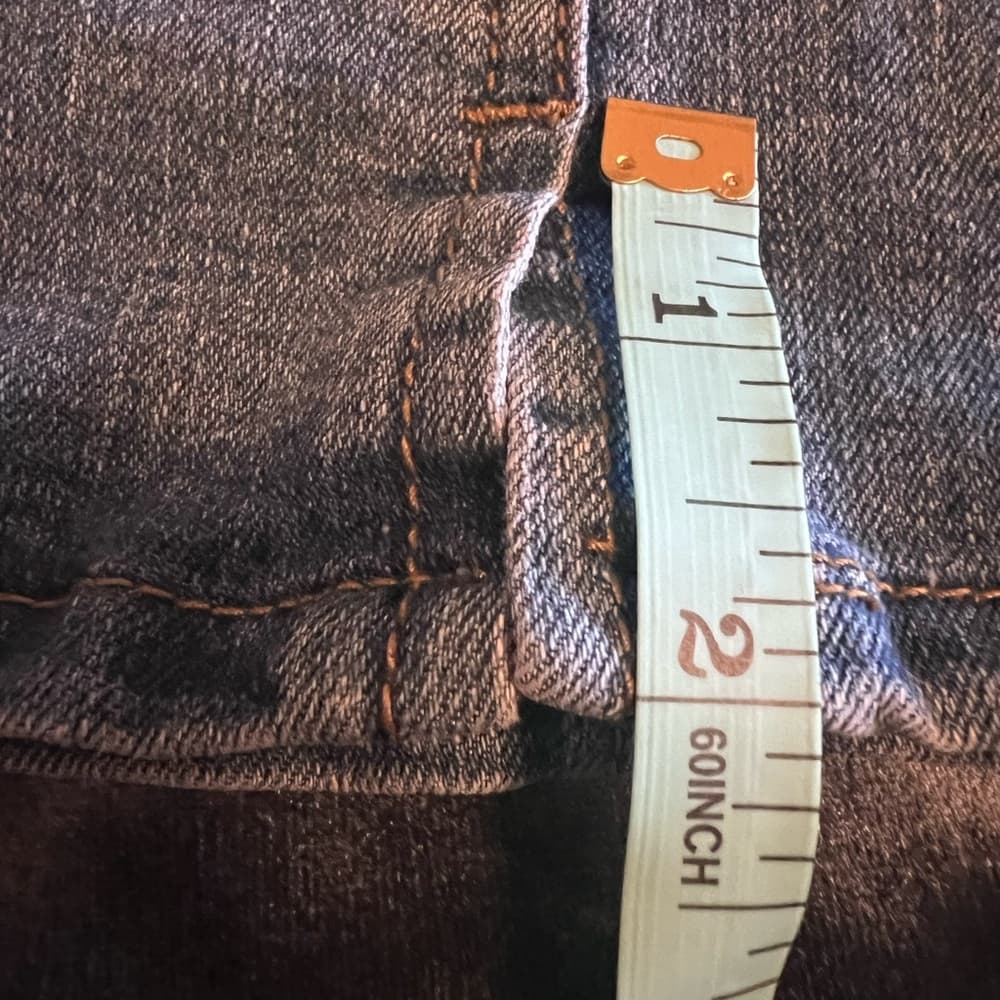 BE-GIRL Classic Blue Denim Skirt Size 3XL Pockets Stretchy - Thumbnail 10