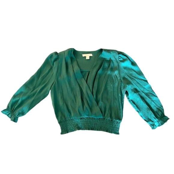 Monteau Los Angeles Cropped Wrap Top Size XL - Thumbnail 7