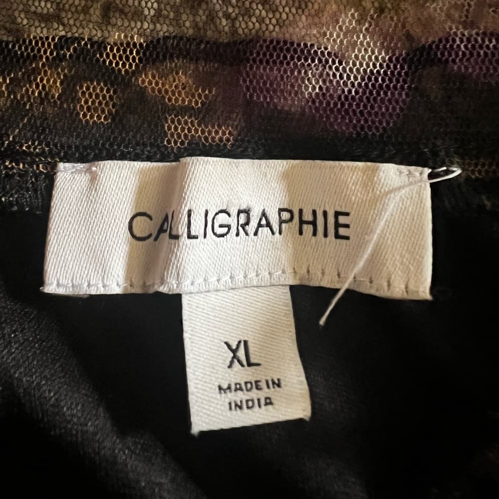 Calligraphie top size XL cropped - Thumbnail 4