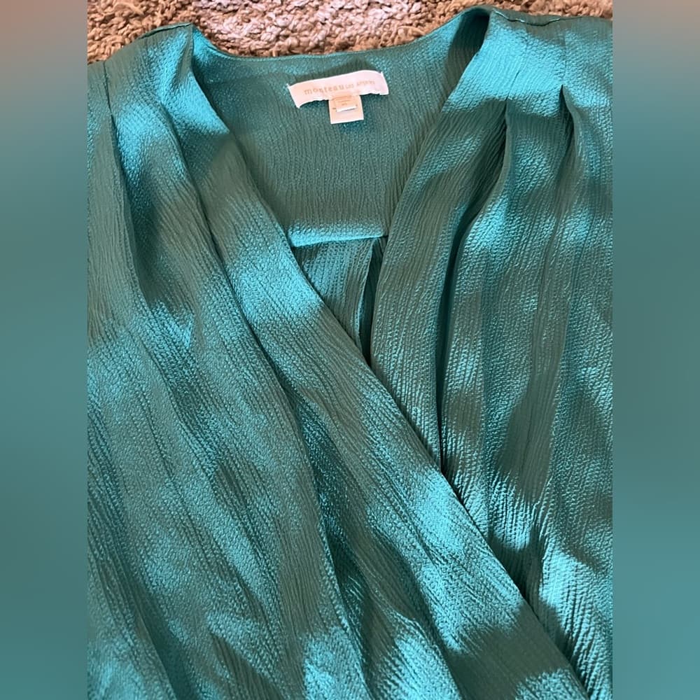Monteau Los Angeles Cropped Wrap Top Size XL - Thumbnail 3