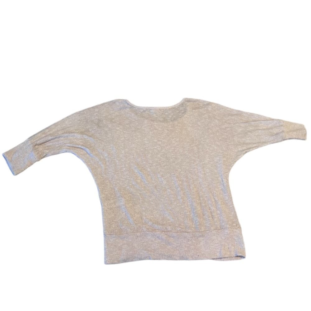 Forever 21 Gold Shimmer batwing style Lightweight sweater top size M