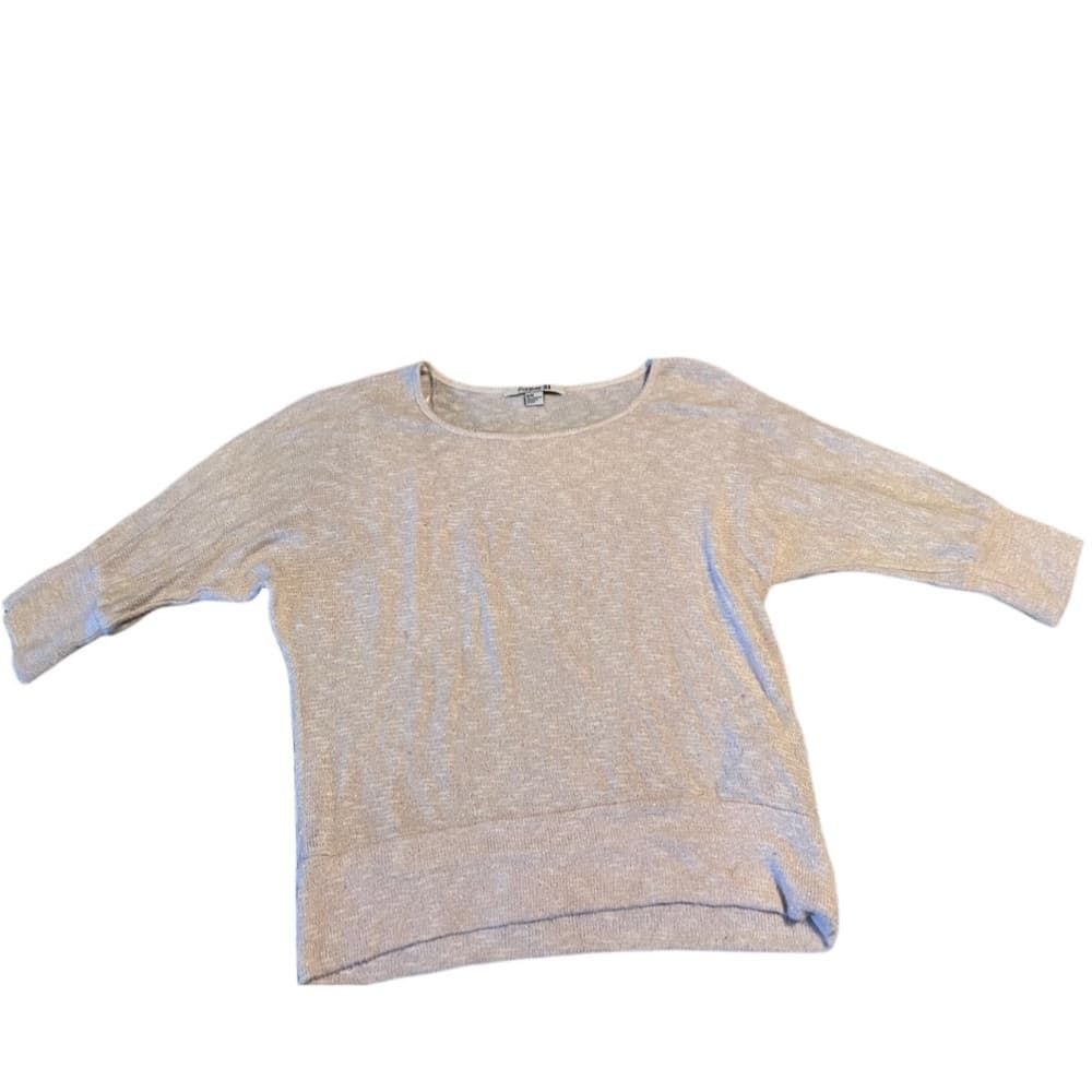 Forever 21 Gold Shimmer batwing style Lightweight sweater top size M - Thumbnail 9