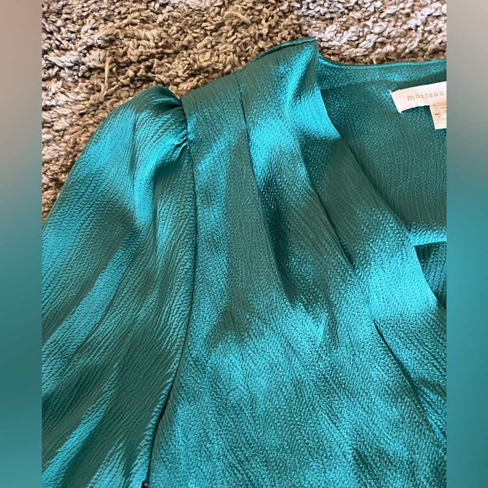 Monteau Los Angeles Cropped Wrap Top Size XL - Thumbnail 4
