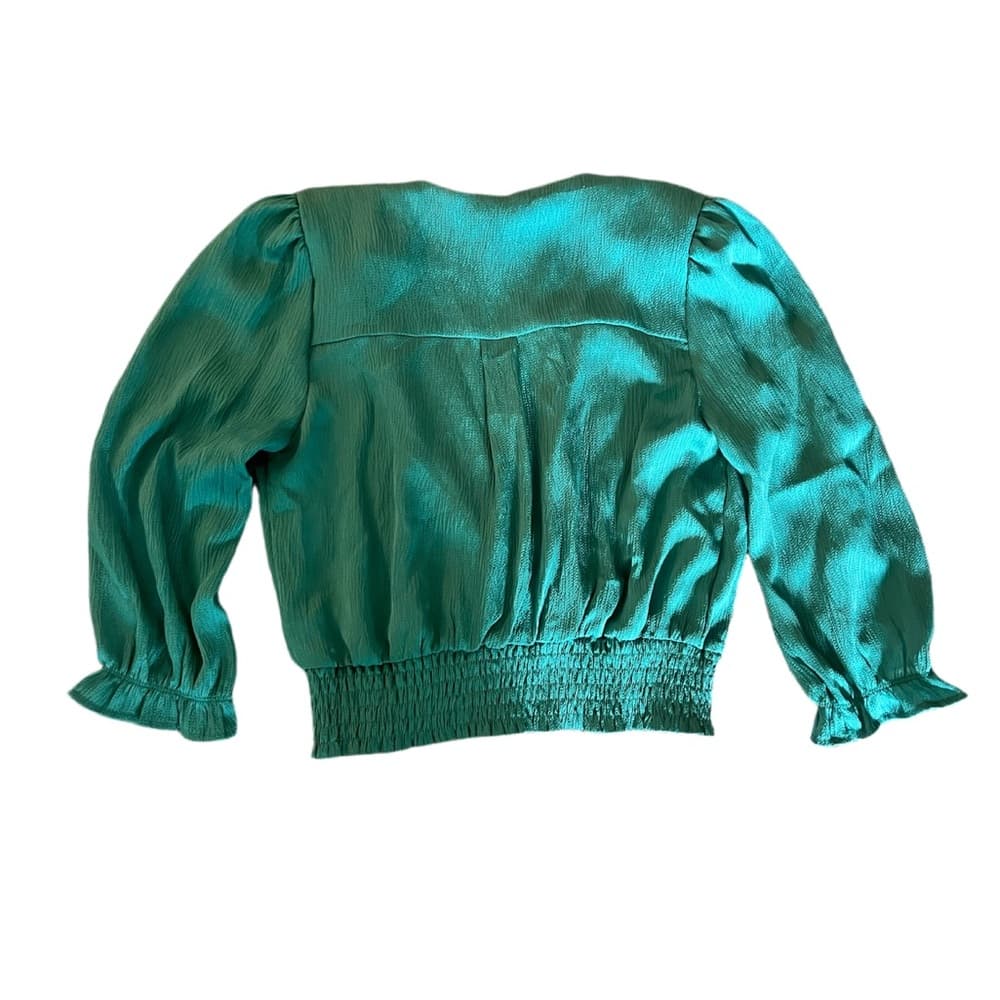 Monteau Los Angeles Cropped Wrap Top Size XL