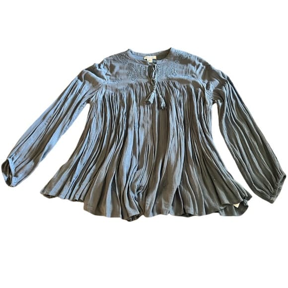 Rachel Zoe Embroidered Tunic Top Size