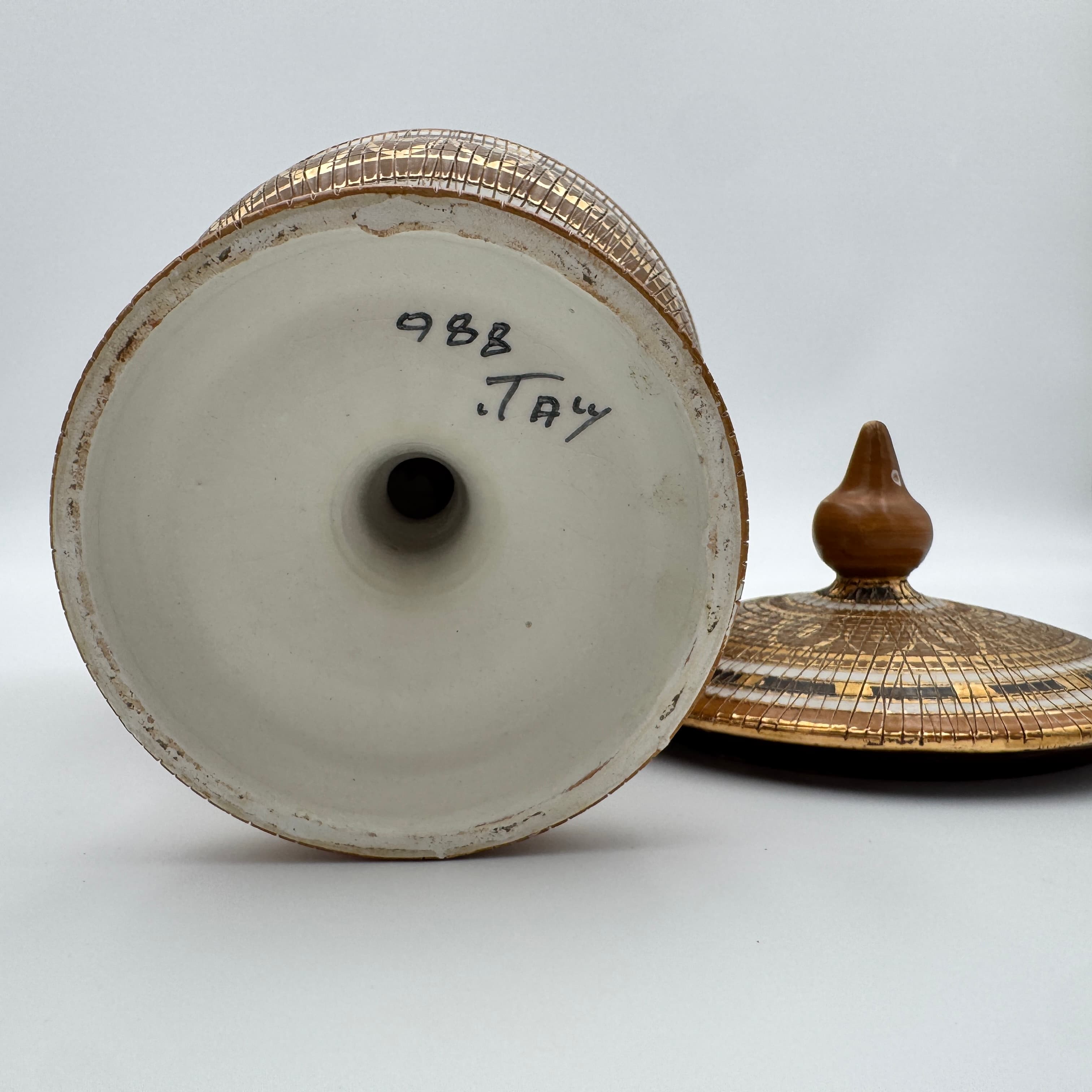 Vintage Italian Ceramic Smoking Set by Aldo Longi for Bitossi 1959-1965 - Thumbnail 3