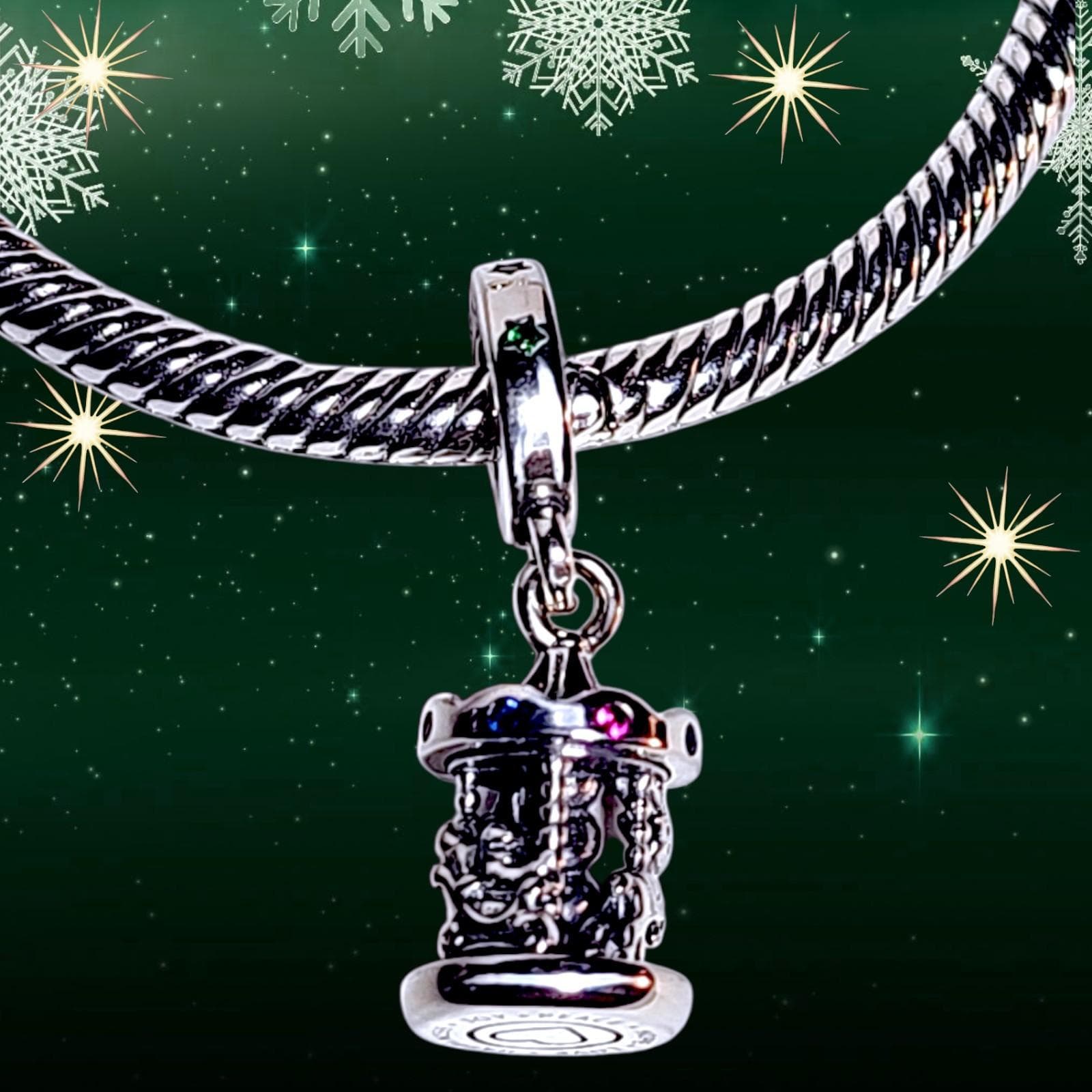 PANDORA Bead Spinning Carousel Dangle Charm 793586C01 - Thumbnail 4