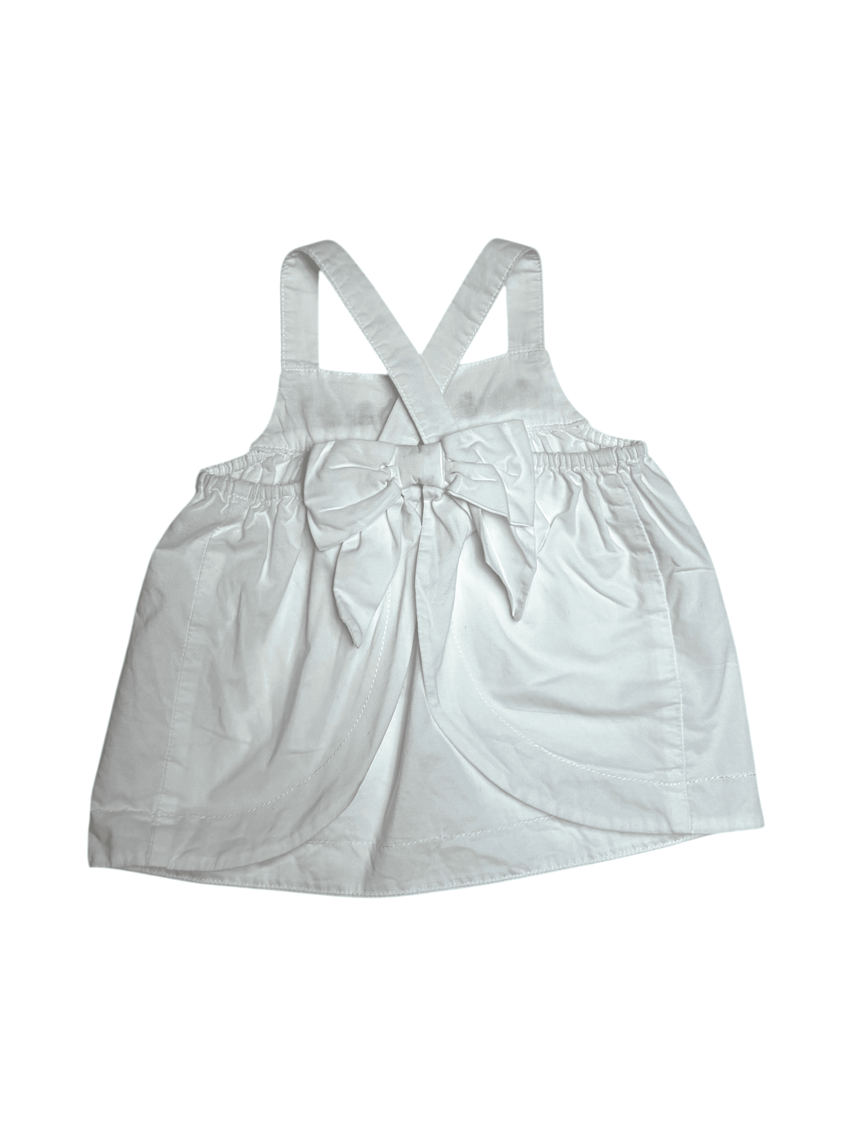 Janie and Jack Girls' 3-6 months Top with Embroidered Floral Detail - Thumbnail 2