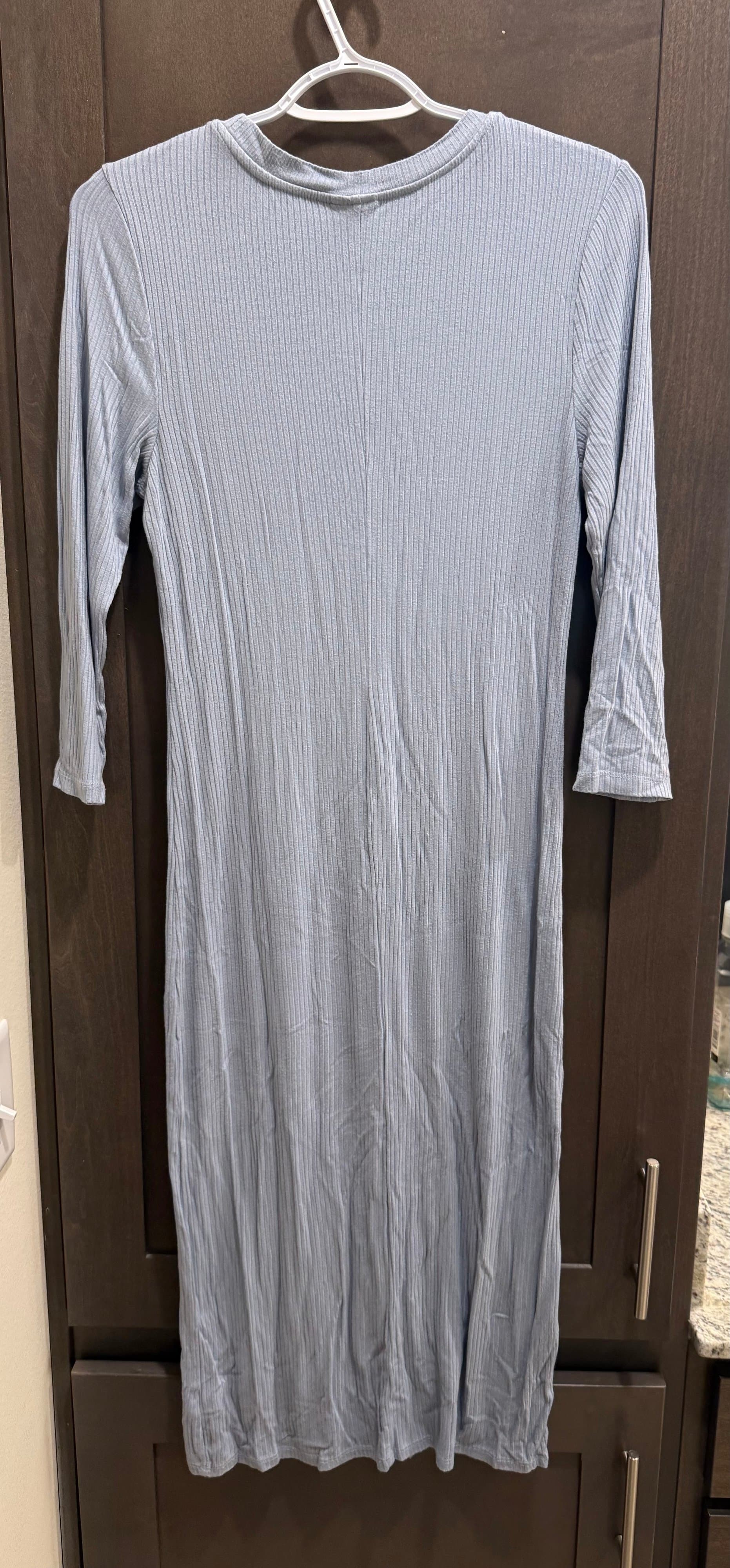 A New Day Ribbed Midi Dress with 3/4 Sleeves Size S - Thumbnail 2