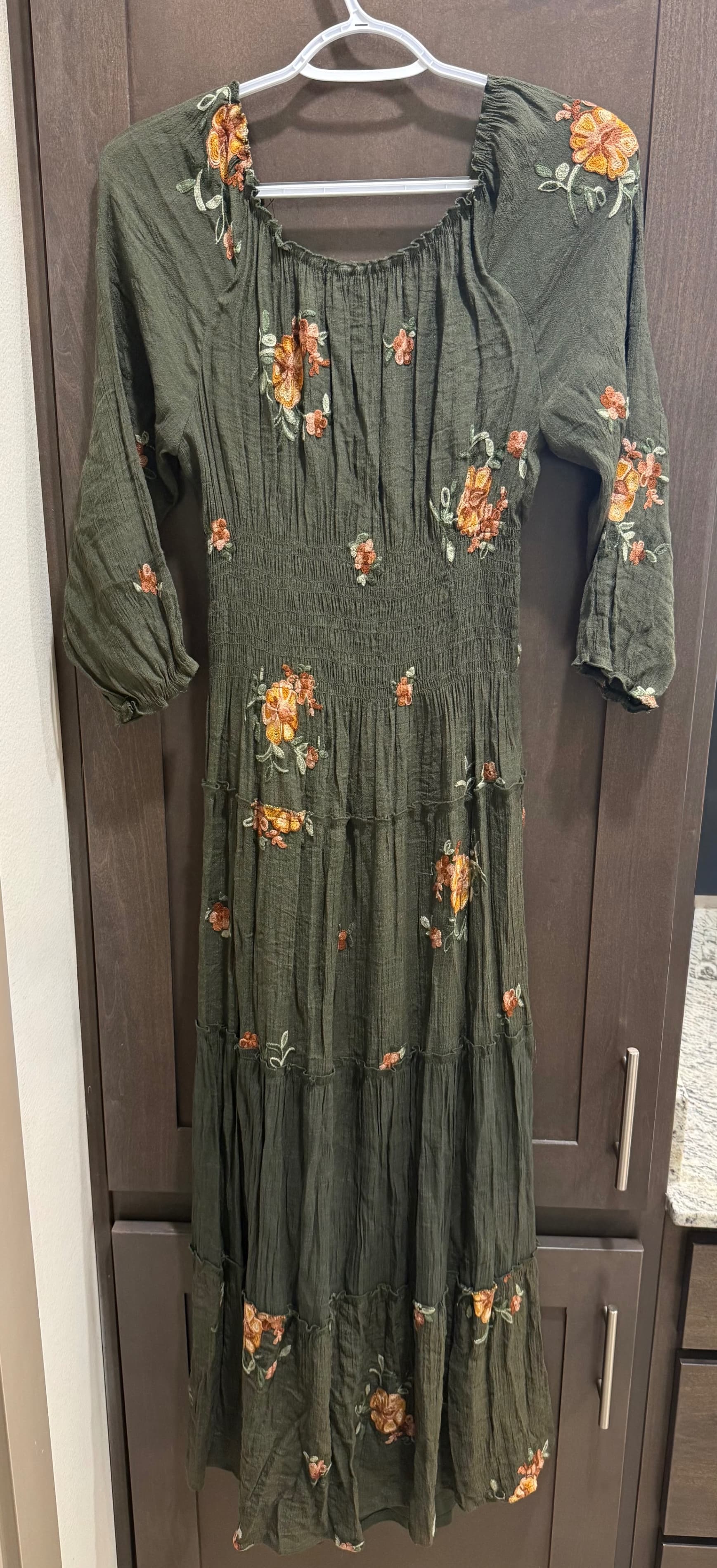 Olive Hill Floral Midi Dress Size S - Thumbnail 2