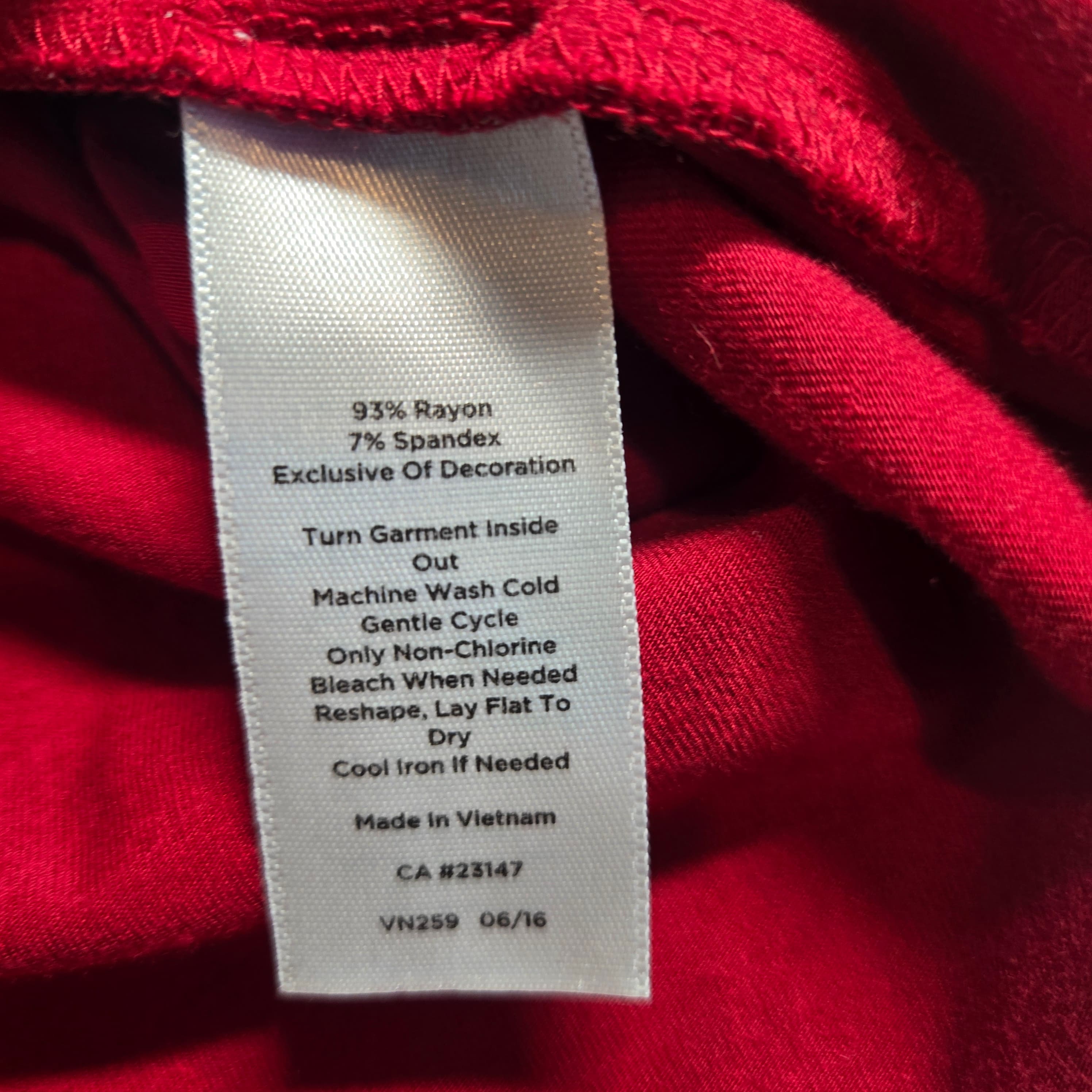 Talbots Red Sleeveless Tank Top Size S - Thumbnail 2