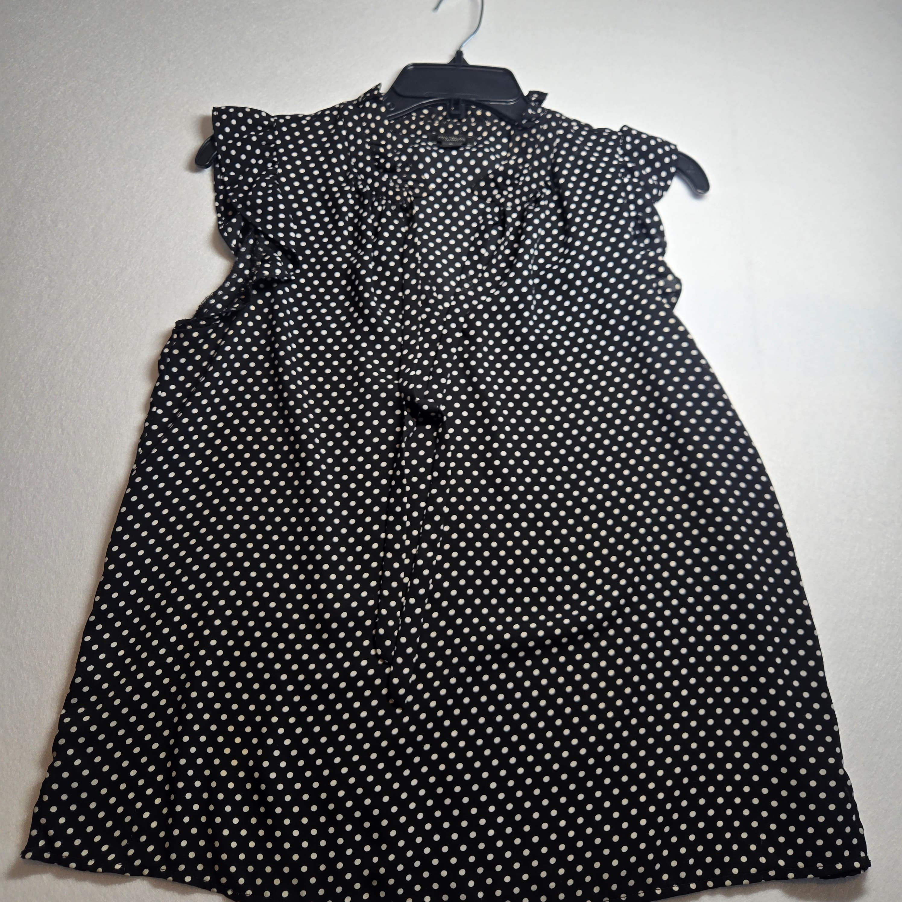 Ann Taylor Polka Dot Ruffle Blouse - Thumbnail 5