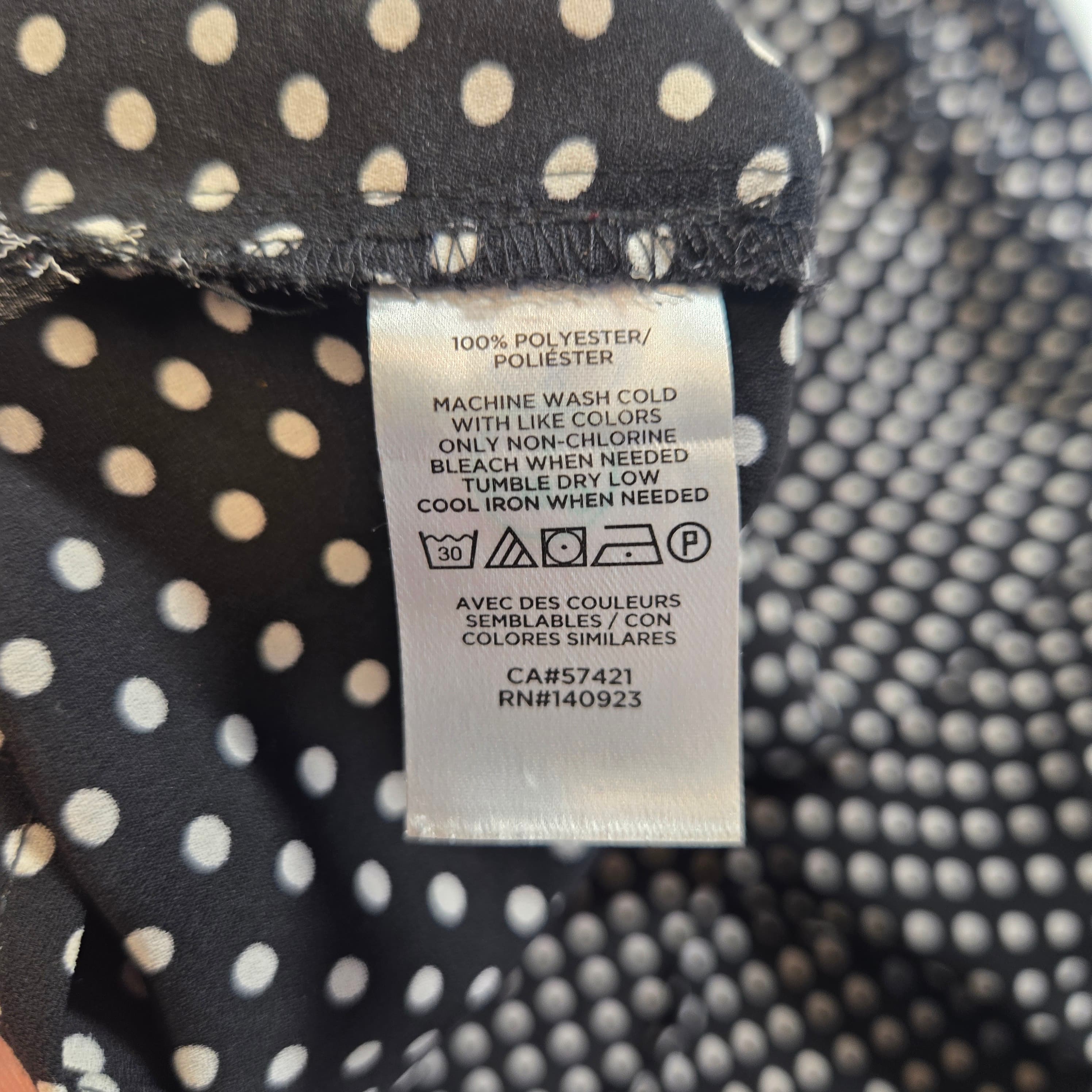 Ann Taylor Polka Dot Ruffle Blouse - Thumbnail 2