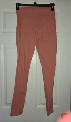 Ling Collection Pink Size Large Women's Stretchy Pants Elastic Waist Pockets - Thumbnail 6