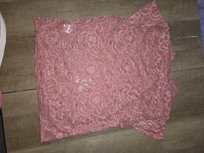Joie Women’s Romantic Embroidered Dark Pink Puff Sleeve Blouse Size Med NEW - Thumbnail 5