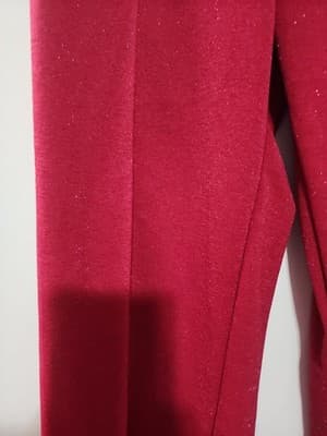 Rainbow Red Glittery Stretch Pants - Thumbnail 3