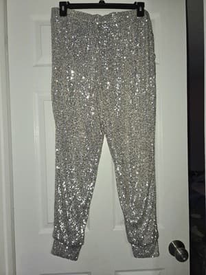 Cable & Gauge Women's Sequined Matching Top and Bottom Set Size Large NWT - Thumbnail 13