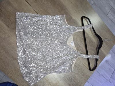 Cable & Gauge Women's Sequined Matching Top and Bottom Set Size Large NWT - Thumbnail 15