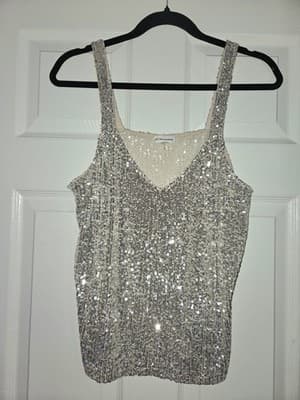 Cable & Gauge Women's Sequined Matching Top and Bottom Set Size Large NWT - Thumbnail 7