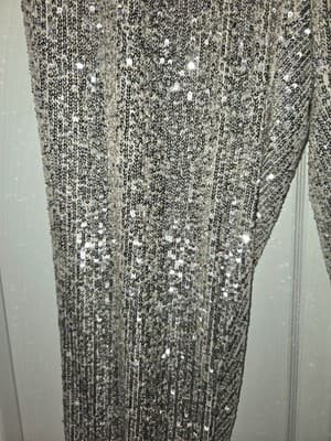 Cable & Gauge Women's Sequined Matching Top and Bottom Set Size Large NWT - Thumbnail 11