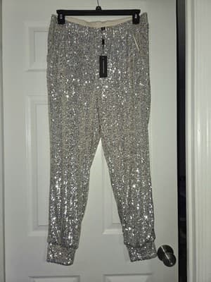 Cable & Gauge Women's Sequined Matching Top and Bottom Set Size Large NWT - Thumbnail 10