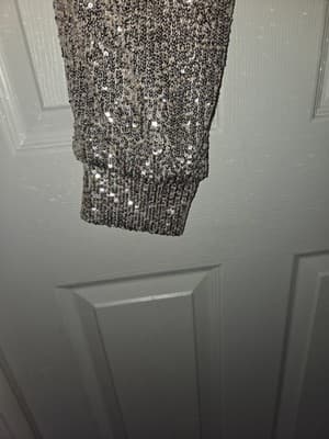 Cable & Gauge Women's Sequined Matching Top and Bottom Set Size Large NWT - Thumbnail 14