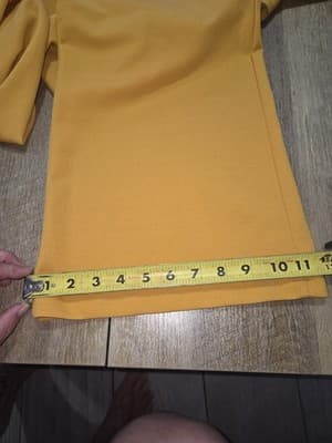 J for Justify Women's Jumper Size Large Yellow Short Sleeve Round Neck - Thumbnail 8