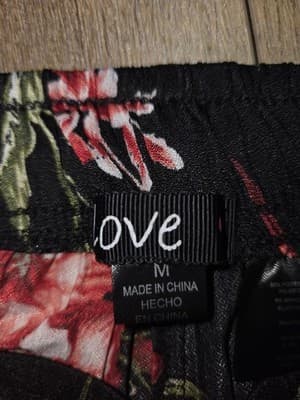 Love + Harmony Women's Stretch Waist Wide Leg Pants Sz Med Polyester Lightweight - Thumbnail 7