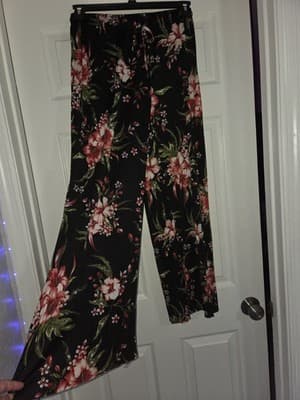 Love + Harmony Women's Stretch Waist Wide Leg Pants Sz Med Polyester Lightweight - Thumbnail 4