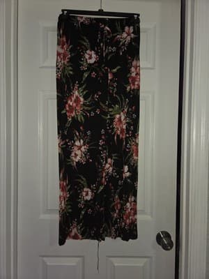 Love + Harmony Women's Stretch Waist Wide Leg Pants Sz Med Polyester Lightweight - Thumbnail 6