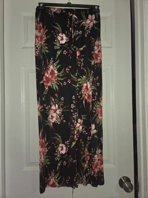 Love + Harmony Women's Stretch Waist Wide Leg Pants Sz Med Polyester Lightweight - Thumbnail 5
