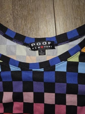 Poof New York Women's Sized Large Short Sleeve Ties On Both Sides Crop Top - Thumbnail 4