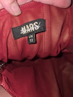 Mars UK Size 12 Top and Bottom Set Women's Red New with Tags Made In England - Thumbnail 13