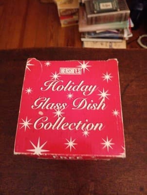 Hershey's Holiday Glass Dish Collection 3 candy bowls Retro 2004 - Thumbnail 6