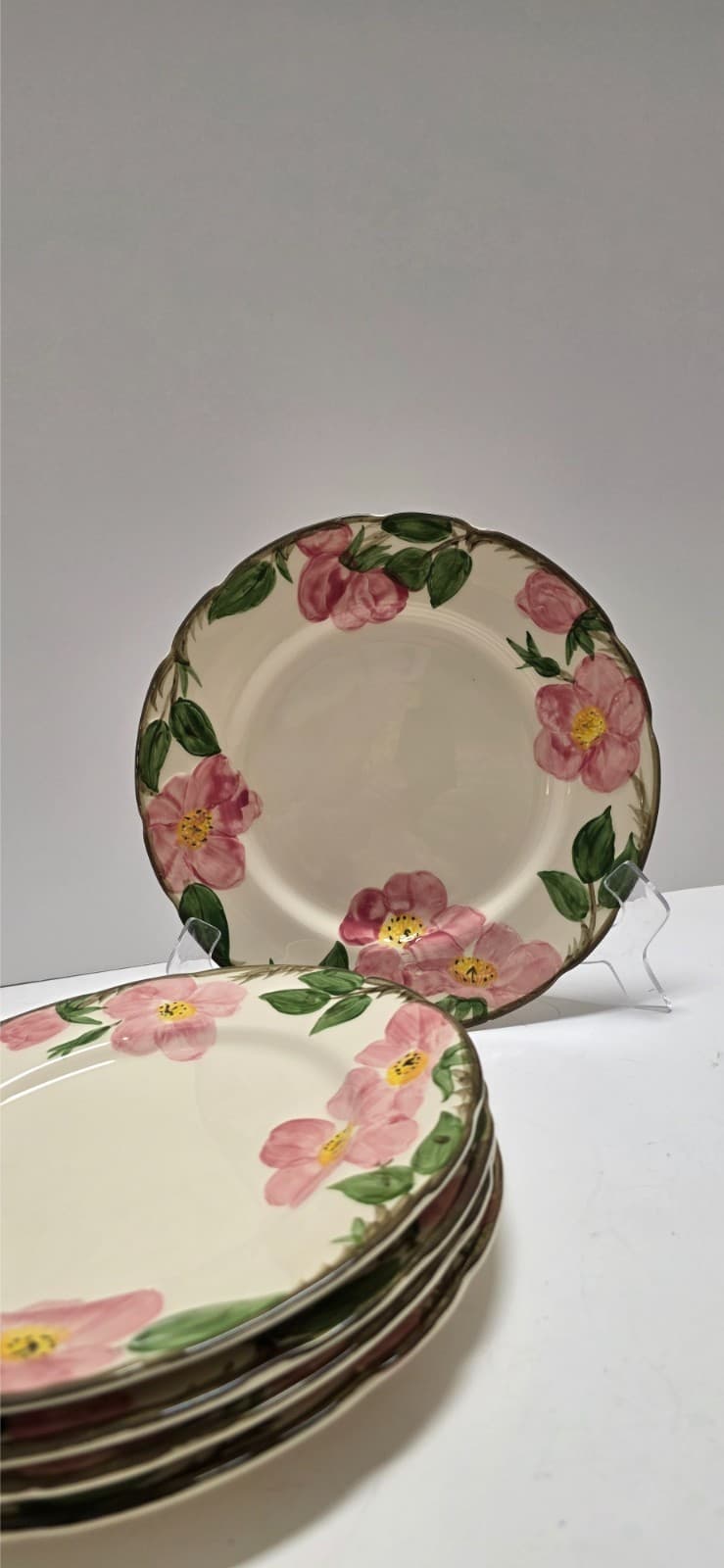 Franciscan Desert Rose 9.5" Luncheon / Breakfast Plate Made in USA / Interspace - Thumbnail 5
