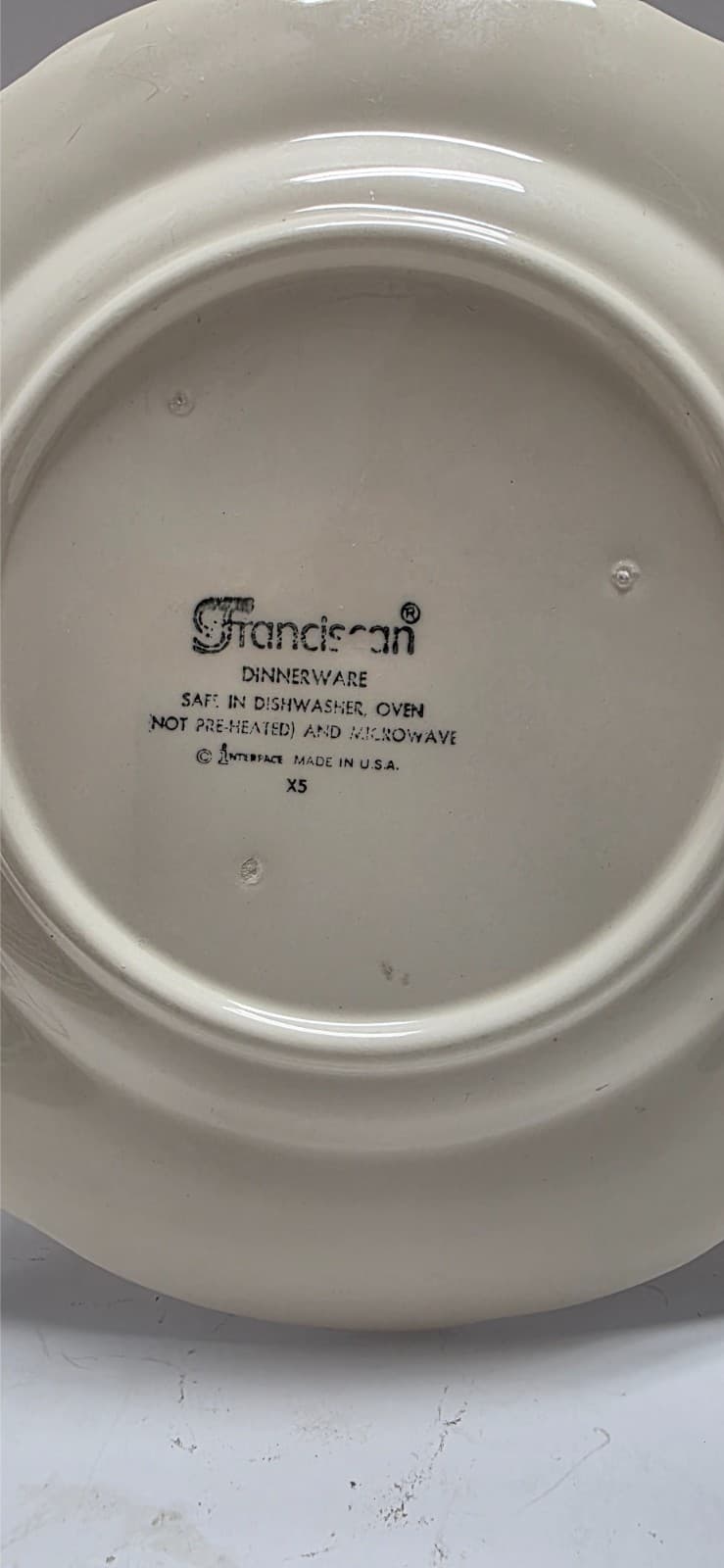 Franciscan Desert Rose 9.5" Luncheon / Breakfast Plate Made in USA / Interspace - Thumbnail 3