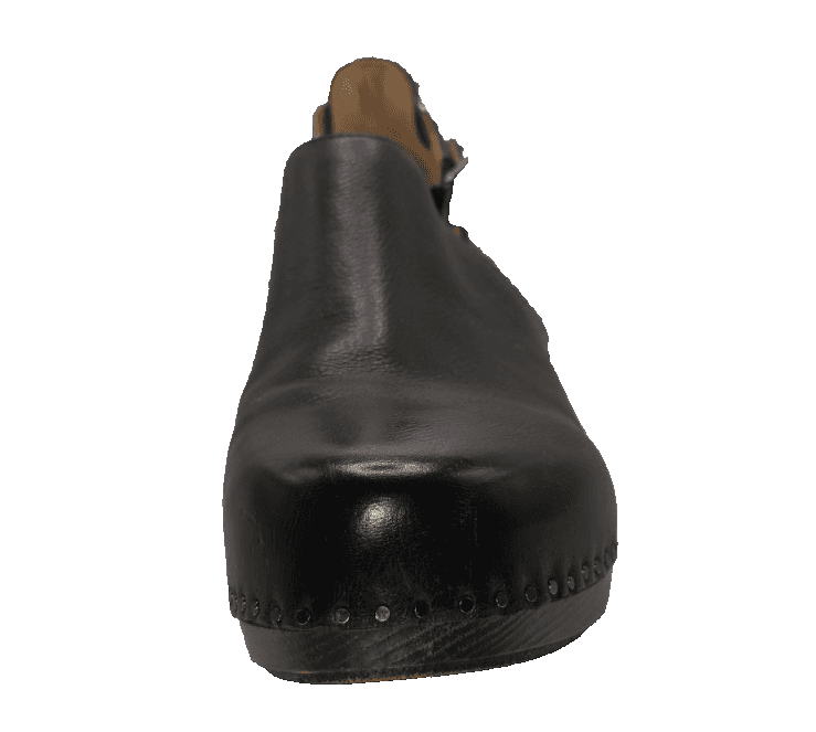 Dansko Sassy Black Leather Clogs Platform Slingback Heels Women Size US 11 EU 42 - Thumbnail 12