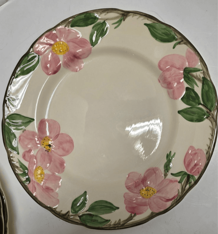 Franciscan Desert Rose 9.5" Luncheon / Breakfast Plate Made in USA / Interspace - Thumbnail 2