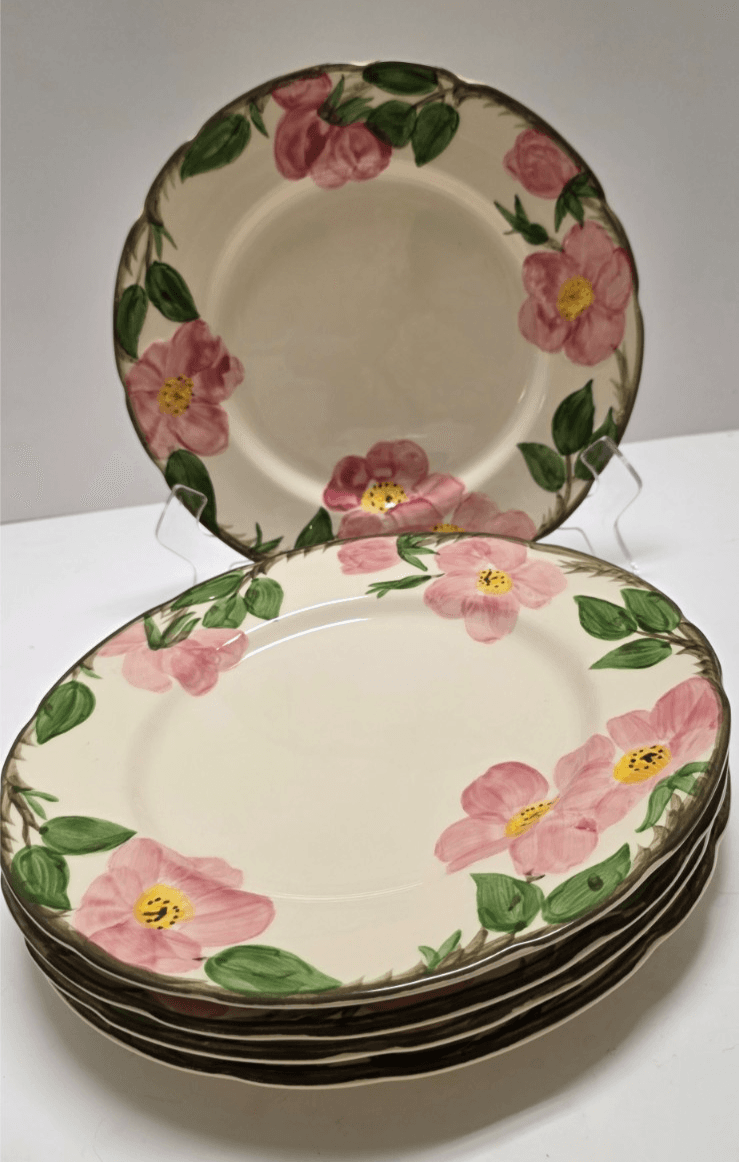 Franciscan Desert Rose 9.5" Luncheon / Breakfast Plate Made in USA / Interspace - Thumbnail 8