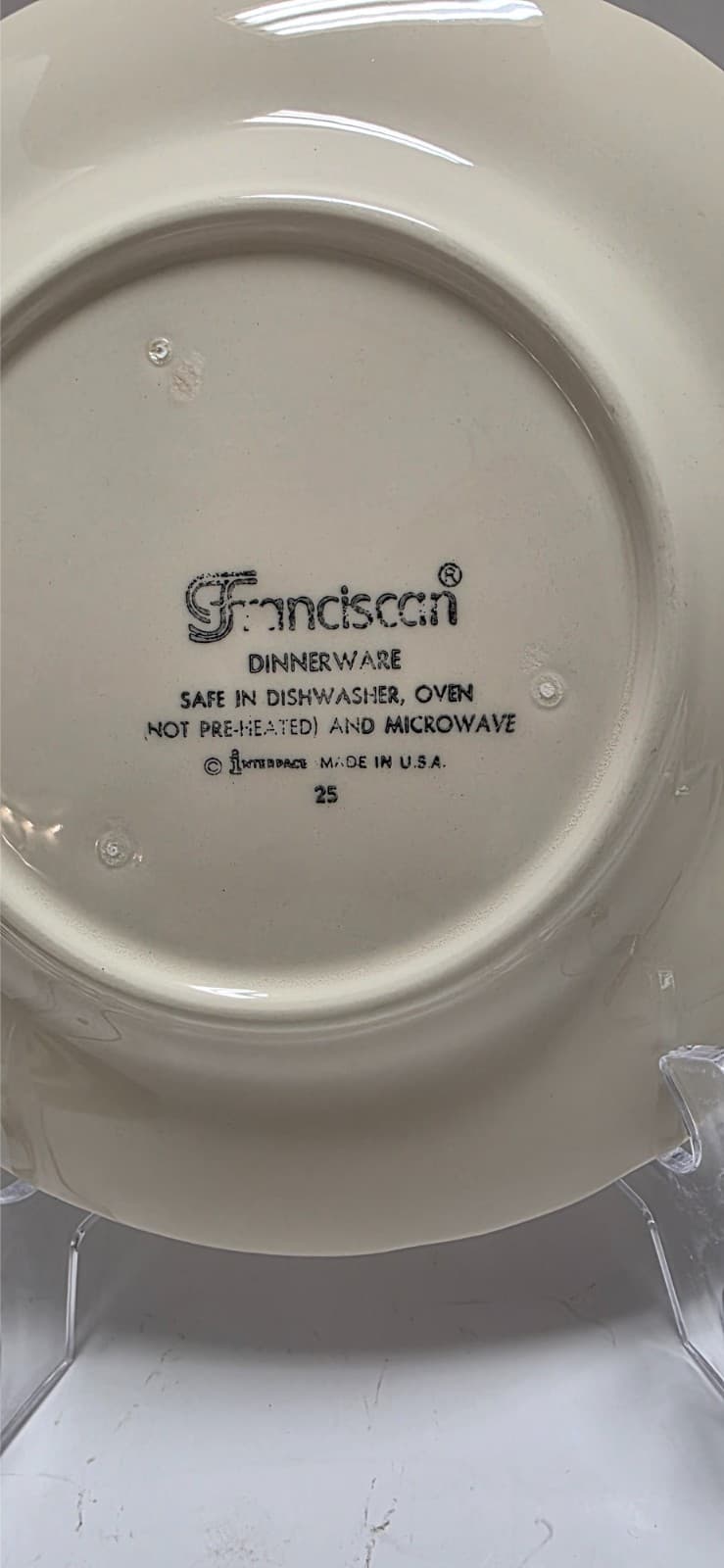 Vintage Franciscan Desert Rose Salad Plate 8" Qty: 1 - 7 Made in USA -Interspace - Thumbnail 3