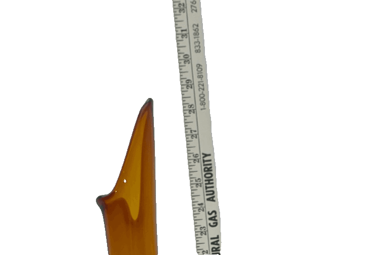 LE Smith Hand Swung Glass 28.5" Tall Floor Vase Simplicity/ Smoothie Fat Bottom - Thumbnail 11
