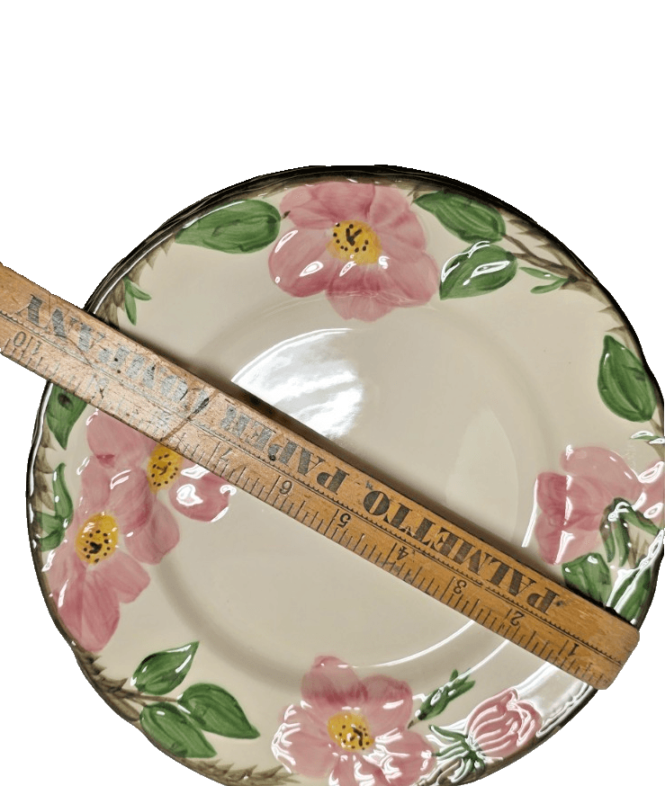 Franciscan Desert Rose 9.5" Luncheon / Breakfast Plate Made in USA / Interspace - Thumbnail 6
